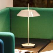 Vibia Mayfair Mini -LED-pöytälamppu, akku, beige