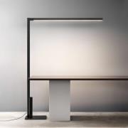 OLEV LED-lattiavalo Crane, 3 000 K, musta, metalli, himmennettävä