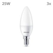 Philips-LED-kynttilä E14 2,8W 250lm 2700K matta 3x