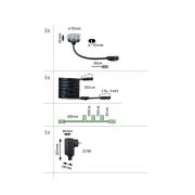 Paulmann Plug & Shine LED uppoasennusvalaisin 2W sarja 3 kpl