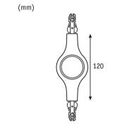 Paulmann URail pitkittäisliitin, LED-valo 827 valk