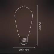 Calex E27 ST64 3,5W LED-filamentti kulta 821 him.