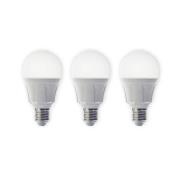 Lindby LED-lamppu, 3 kpl, E27, 8,5 W, matta, 3 000 K