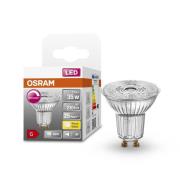 OSRAM-LED-lasi-heijastin GU10 3,4W 927 36° himmen.