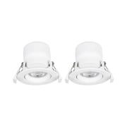 Prios LED uppoasennusvalaisin Shima, valkoinen, 7W, 3000K, 2 kpl,