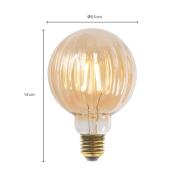 E27 3,8W LED G95 2700K 340lm uritettu amber 2 kpl