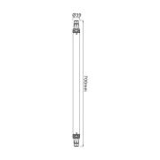 Kosteiden tilojen LED-lamppu Tri Proof Slim, pituus 70 cm