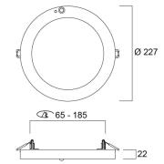 Sylvania Start 5in1-LED-alasvalo uppo/pinta-as PIR