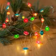 Lindby LED-valot Motje, pallot, punaiset, vihreät, 320 cm