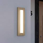 Bitetto LED-ulkoseinävalaisin, muovia, puun näköinen