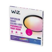 WiZ SuperSlim LED kattovalaisin RGBW Ø54cm musta