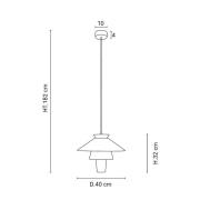 MARKET SET Ruche-riippuvalaisin, Ø 40 cm, valkoinen