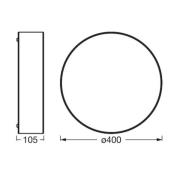 Ledvance Orbis Paris kattovalaisin Ø 40cm ruskea