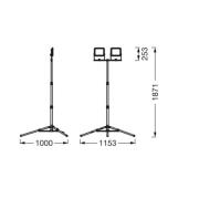 Ledvance LED-työvalo Value Tripod 2-fl. 2 x 30 W