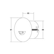 BRUMBERG Adapt wall -LED-uppospotti, mattamusta