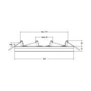 BRUMBERG Moon Midi LED-kattopaneeli RC CCT Ø22.5cm BRUMBERG Moon Midi