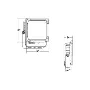 BRUMBERG Neo Micro LED-valonheitin, leveys 9 cm, 3000K