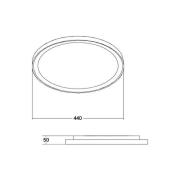 BRUMBERG Sunny Midi LED-kattovalaisin RC CCT musta