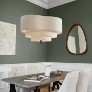 MARKET SET Pebble tekstiilinen riippuvalo, kermanvärinen, Ø 78 cm