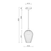 Beacon-riippuvalaisin Callam Ø 16 cm, musta, metallia