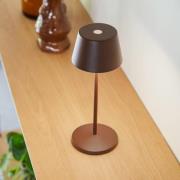 LOOM DESIGN LED-ladattava pöytävalaisin Modi Micro, IP65, corten