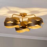 Euluna kattovalaisin Tornado, kahvinruskea, 3-lamppuinen