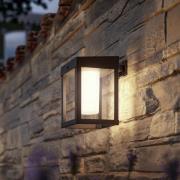 Philips Solar-Sensor-seinävalaisin Camill musta/valkoinen 14 x 14 cm