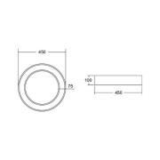 BRUMBERG Biro Circle Ring katto Ø 45 cm on/off valkoinen 830