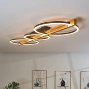 LED-kattovalaisin Tovak, mänty, pituus 114,8 cm, 3-valo, puu