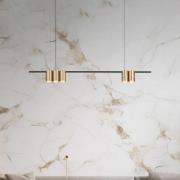 Riippuvalo Genesis, alumiini musta/kulta, 5 x GU10, pituus 100 cm