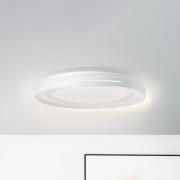 LED-kattovalaisin Barty, valkoinen/kromi, Ø 48,5 cm, CCT, metallia