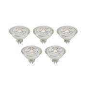 Prios LED-heijastin GU5.3 4.3W 345lm 36° kirkas 827 5 kpl sarja