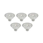 Prios LED-heijastin GU5.3 4.9W 500lm 36° kirkas 827 5 kpl sarja