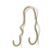 ferm LIVING Curvature Kaksoiskoukku, matta, messinki