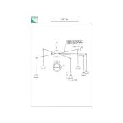 Arabella LED-riippuvalaisin, savunharmaa, 6 valoa, hajautettu