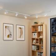 Lindby 1-piirinen kiskojärjestelmä Linaro, GU10, 5 valoa, valkoinen