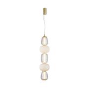 LOOM DESIGN LED-riippuvalaisin Pearl 5 meripihka/kultainen lasi korkeu...