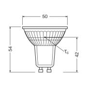 OSRAM LED-lamppu PAR16 heijastin GU10 1,3W 36° 2 700K