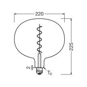 OSRAM LED Vintage 1906 Big Globe E27 4,5W 818 hehkulamppu savu