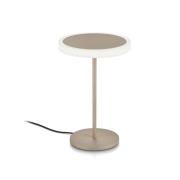 LED-pöytävalaisin Tilda, hiekanvärinen metallinen, eleohjaus