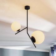 Riippuvalo Dione, 2-lamppuinen, musta