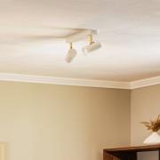 Kattokohdevalo Lund, valkoinen, 2-lamppuinen