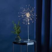 Firework 3D -LED-koristevalo, hopeanharmaa, K 50cm