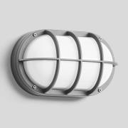 BEGA 22835 LED-ulkoseinävalaisin E27 30x18cm hopea