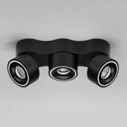 Egger DLS LED-kohdevalaisin, Clippo Trio, musta, himmennettävä