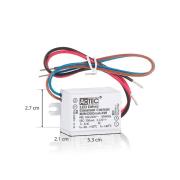 AcTEC Mini -LED-muuntaja CC 700mA, 4W, IP65