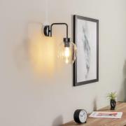 Seinävalaisin Lukka, 1-lamppuinen, musta/kirkas