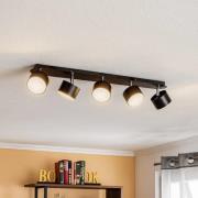 Kattokohdevalo Cloudy 5-lamppuinen musta