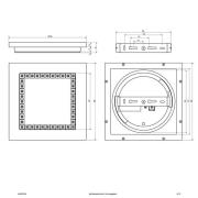 EVN ALQ -LED-paneeli valkoinen 12W 25x25 cm 4000 K