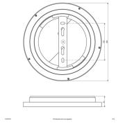 EVN ALR -LED-paneeli valkoinen 12W Ø 25 cm, 4000 K